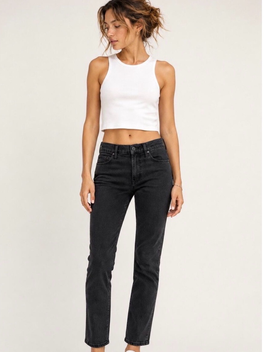 MOTHER The Mid Rise Dazzler Ankle Jeans — "Not Guilty"